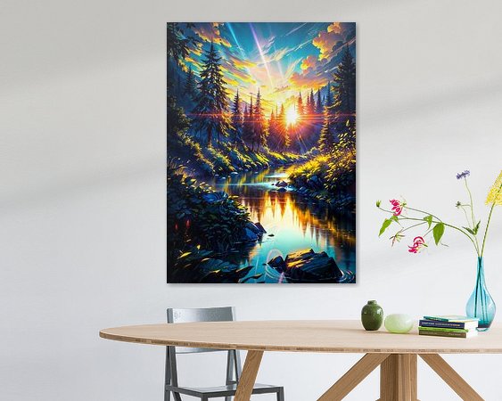 Example of the artwork in a room