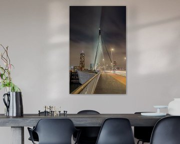 Erasmusbrug by night van Daniëlle Langelaar Photography