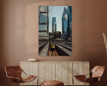 Hudson Yards - Treinen en wolkenkrabbers in Midtown Manhattan van NZME Photography