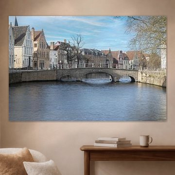 Stone bridge over the River Reien by ALAIN HAUTMAN