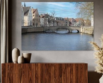 Stone bridge over the River Reien by ALAIN HAUTMAN