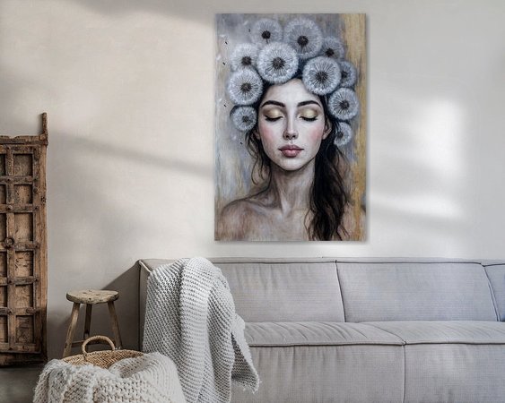 Example of the artwork in a room