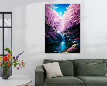 Sakura Kersenbloesem Rivier van Ruzerin