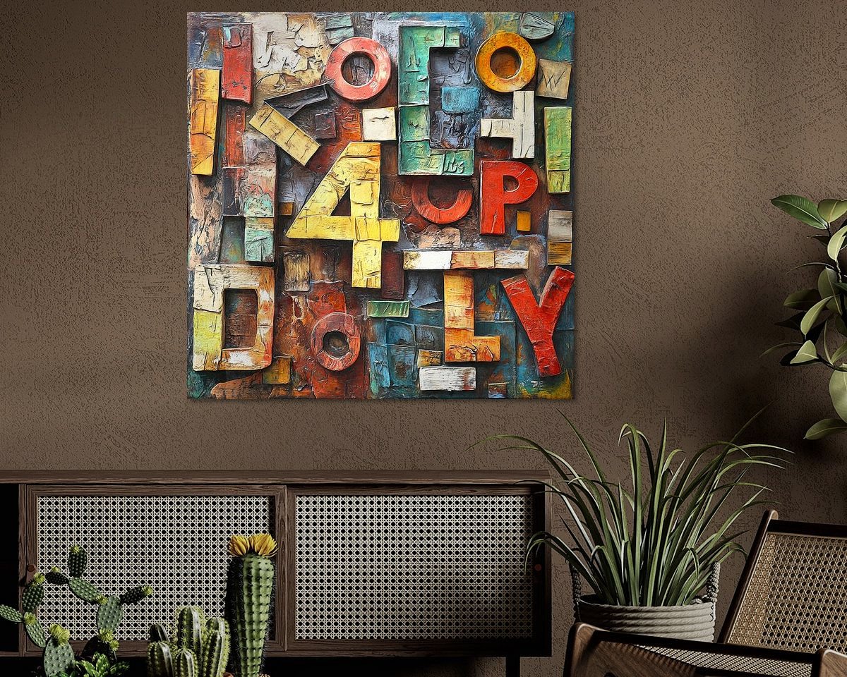 Example of the artwork in a room