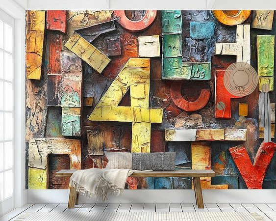 Example of the artwork in a room