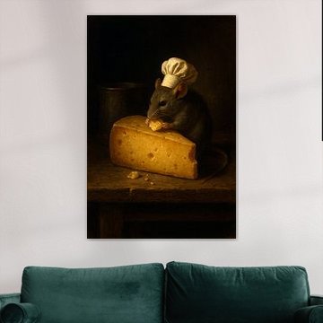 Souris au fromage de Rembrandt sur Moonheart Artworks