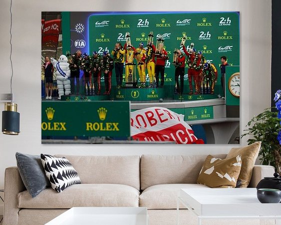 Example of the artwork in a room