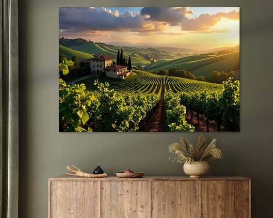 Example of the artwork in a room