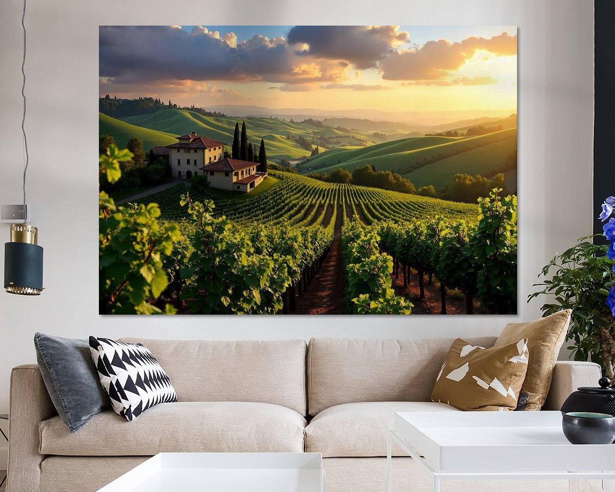 Example of the artwork in a room