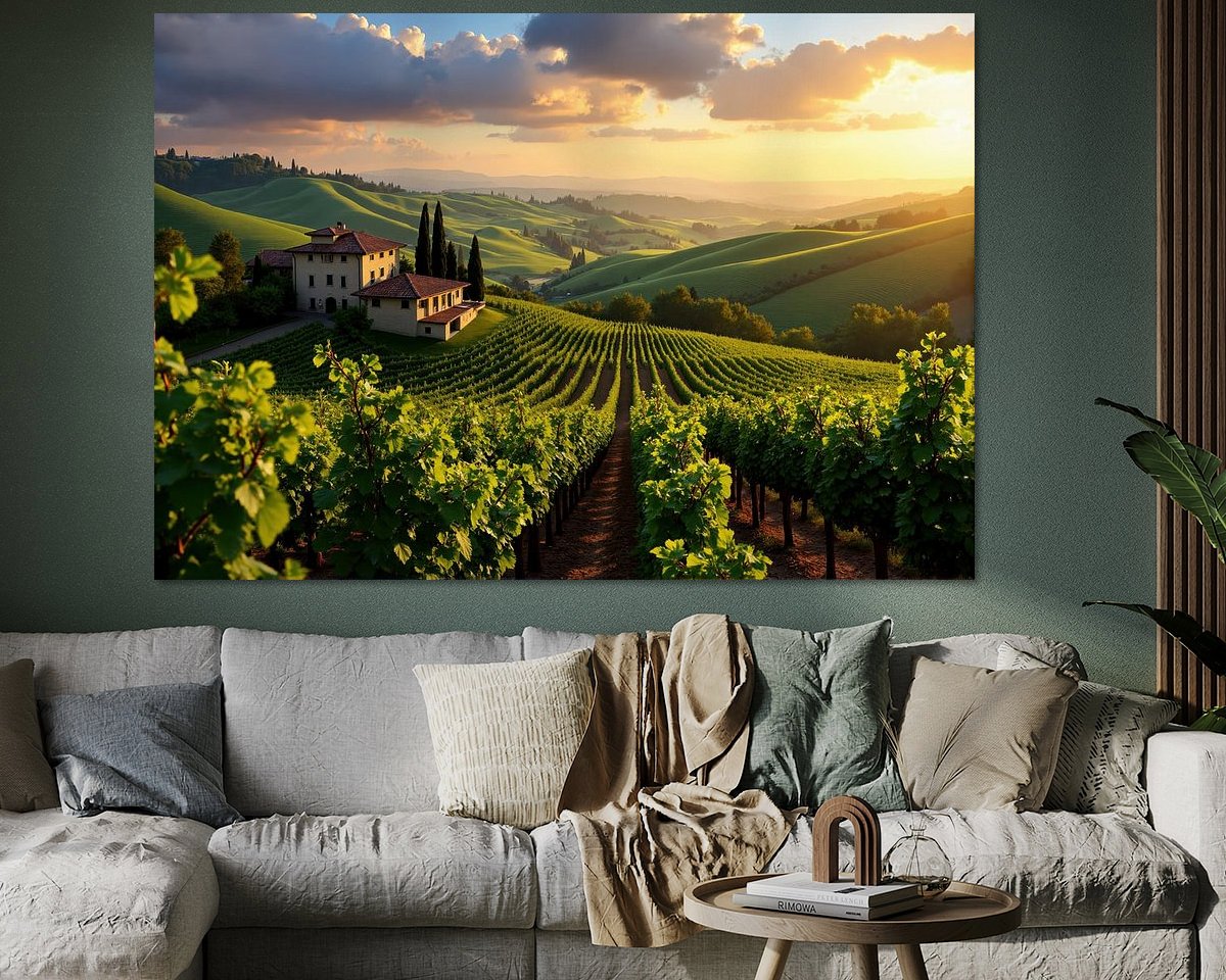 Example of the artwork in a room