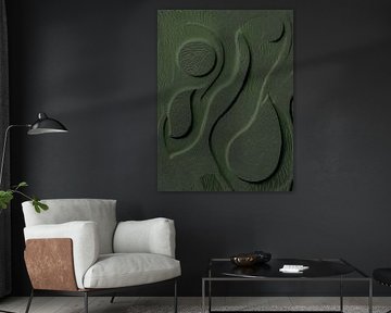 Relief Art : Danse en vert mousse (palette de couleurs Flexa 2025)