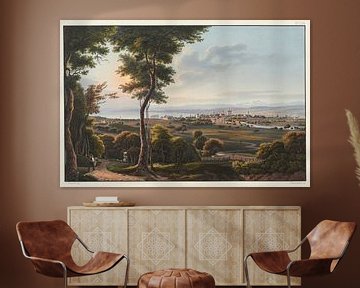 Uitzicht op de stad en het Bodenmeer, Johann Ludwig Bleuler