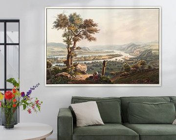 Uitzicht vanaf Karthaus richting kasteel Stolzenfels, Johann Ludwig Bleuler