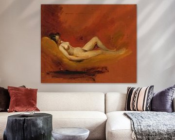 Studie van een vrouwelijk naakt, William Etty