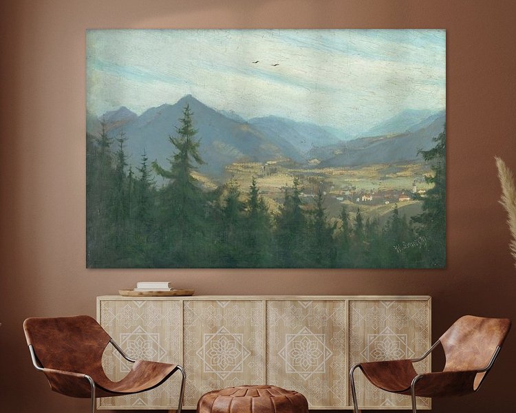 Example of the artwork in a room