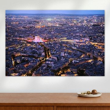 The Arc de Triomphe in Paris during Olympic Games ceremonies