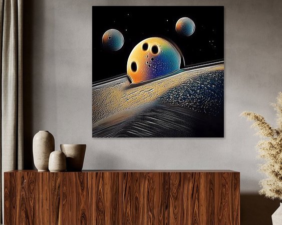 Example of the artwork in a room