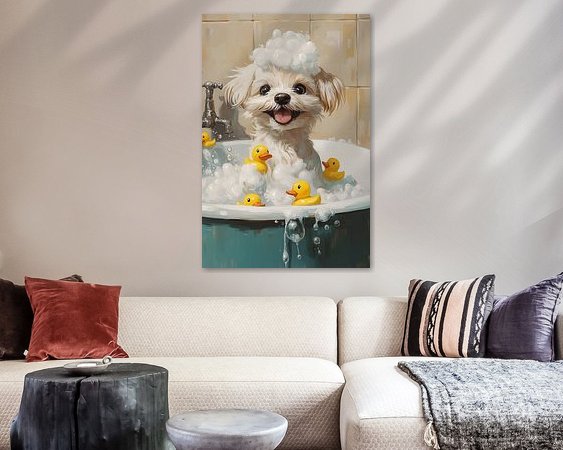 Example of the artwork in a room