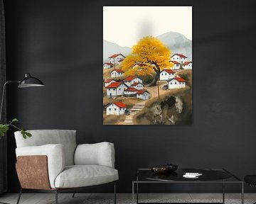 Golden Autumn Tree by rendy okta