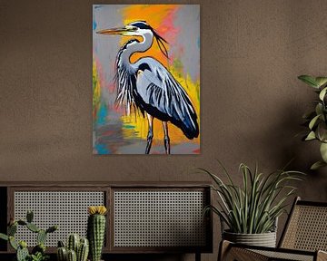 Grey Heron by MIROKKU