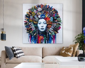 Asia Girl - Street Art - Urban 04