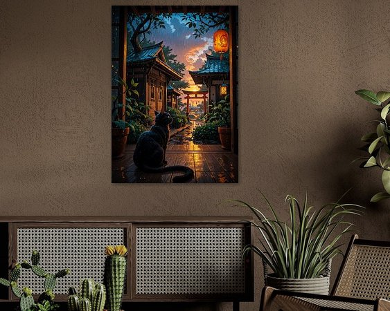 Example of the artwork in a room