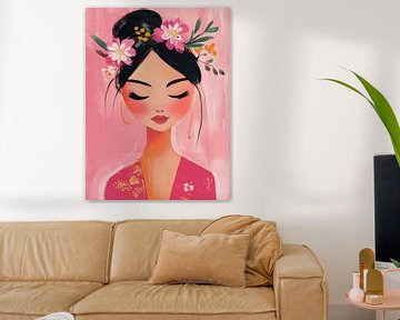 The flower girl in pink by Studio Allee