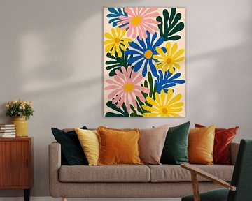 Still life with flowers by Caroline Guerain