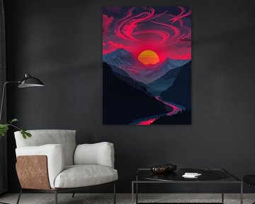 Red Moon Mountain Aussicht