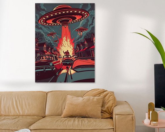 Example of the artwork in a room