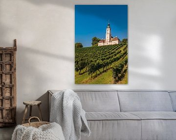 Birnau pilgrimage church on Lake Constance by Werner Dieterich
