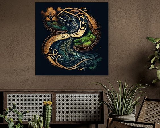 Example of the artwork in a room