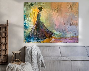 Vrouw in Kleur van Kunst Kriebels
