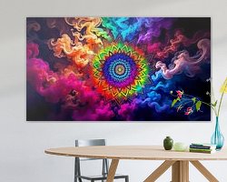 Example of the artwork in a room
