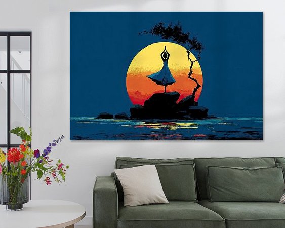 Example of the artwork in a room