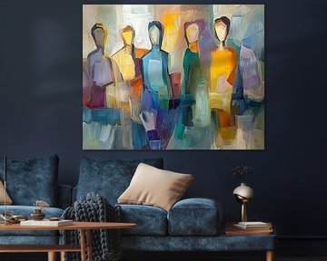 Kleurrijke Figuren van Kunst Kriebels