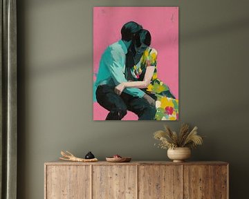 Vrouw Jurk | Colorful Embrace van De Mooiste Kunst