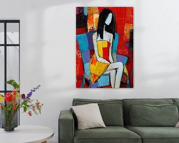 Vrouw op Stoel van Kunst Kriebels
