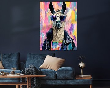Kleurrijke Lawa | Vrolijke Lawa Met Stylische Bril van OMG Art