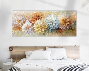 Harmonieuse mer de fleurs pastel sur Art Merveilleux