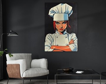 Bold Chef with Red Hair van OMG Art