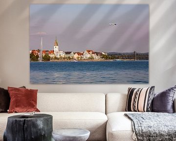 Luftschiff Zeppelin NT über Friedrichshafen am Bodensee von Werner Dieterich