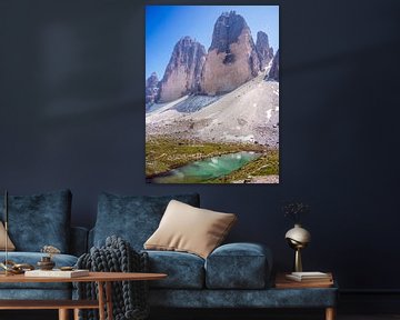 Dolomites - Source de la Rienz en dessous des Trois Cimets