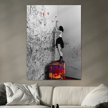 Un panneau sur le mur