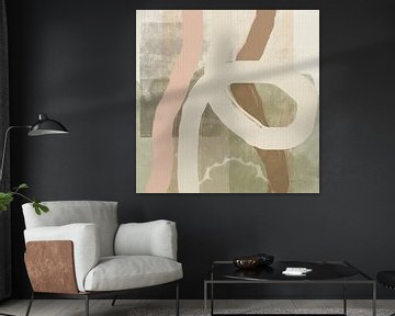 Minimal abstract in calm tones by Abstract Minimalist Art