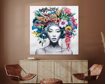 Asia Girl - Street Art - Urban 11