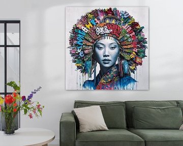 Asia Girl - Street Art - Urban 14