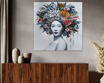 Asia Girl - Street Art - Urban 12