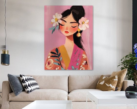 Example of the artwork in a room