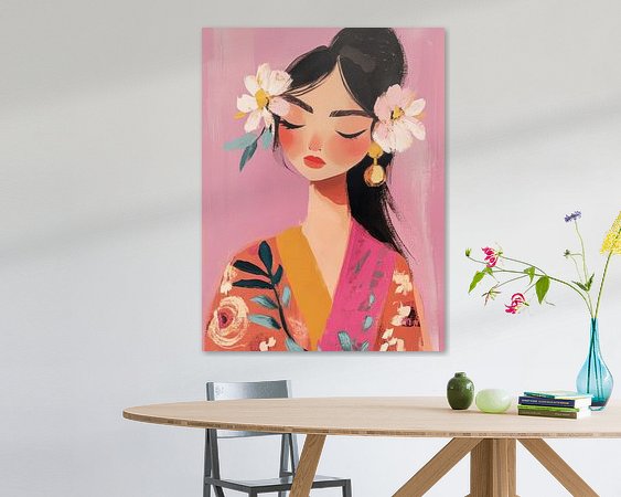 Example of the artwork in a room